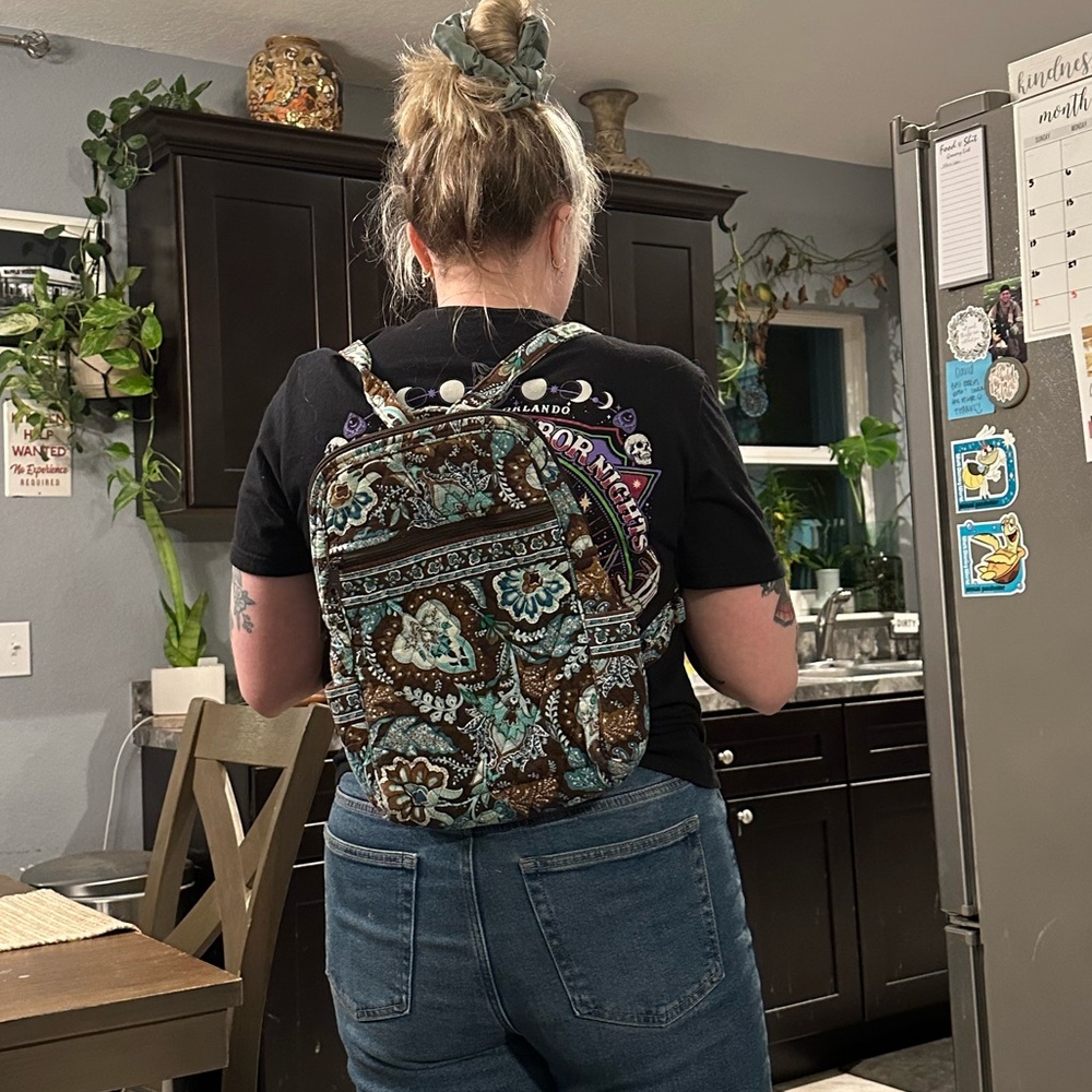 Vera Bradley Java Blue Mini Backpack - image 8